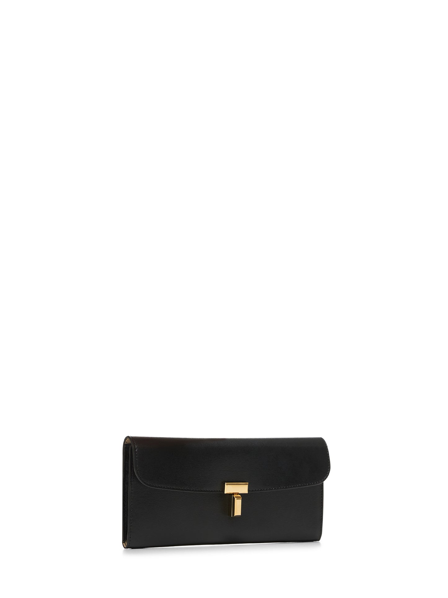 Portafogli T-Lock in pelle nera