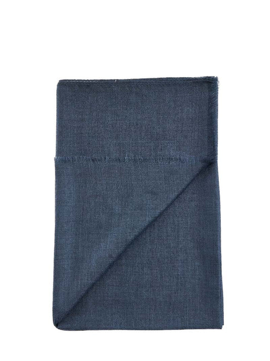Blue cashmere scarf