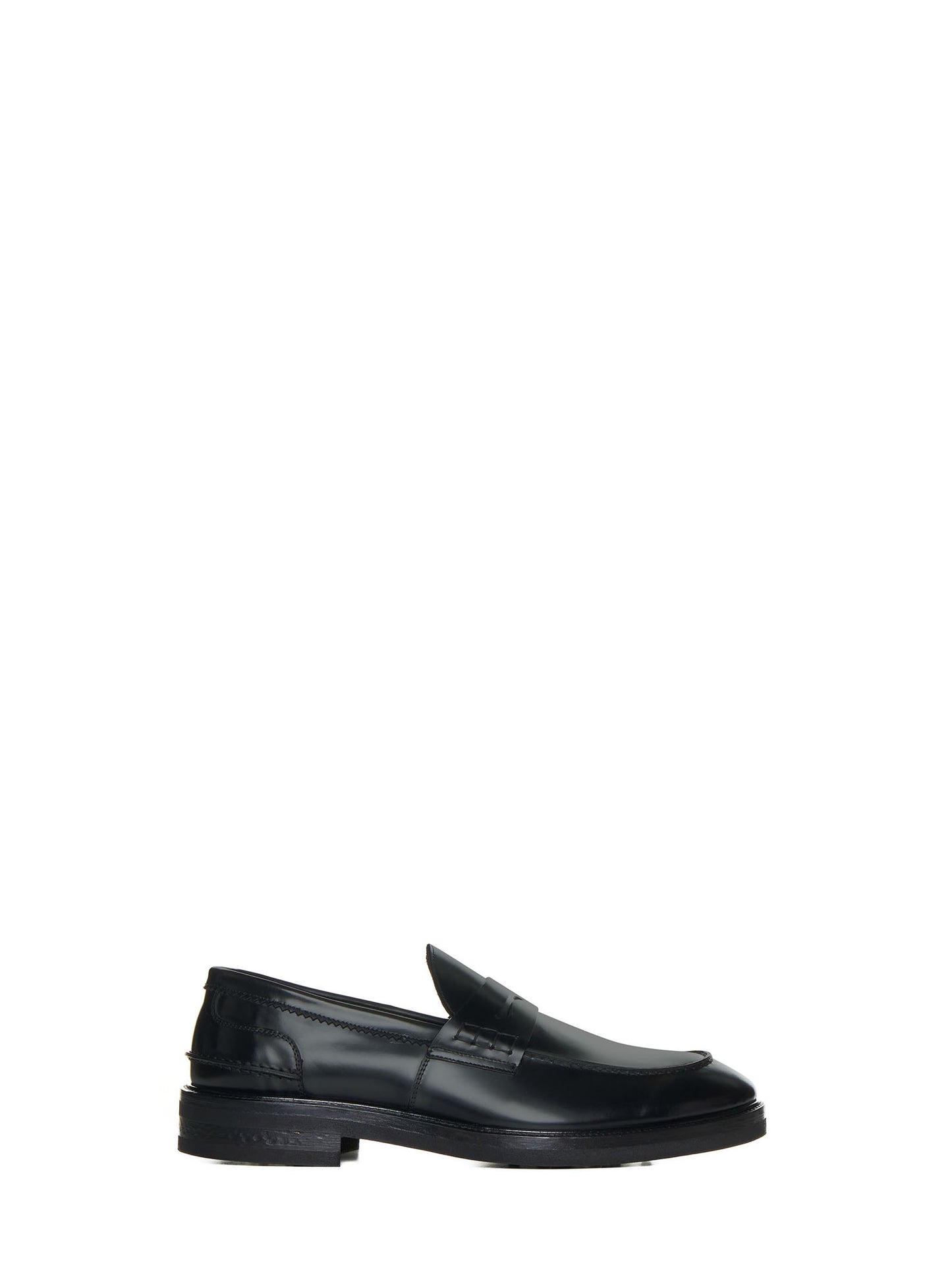 D 4.0 Leather penny loafers