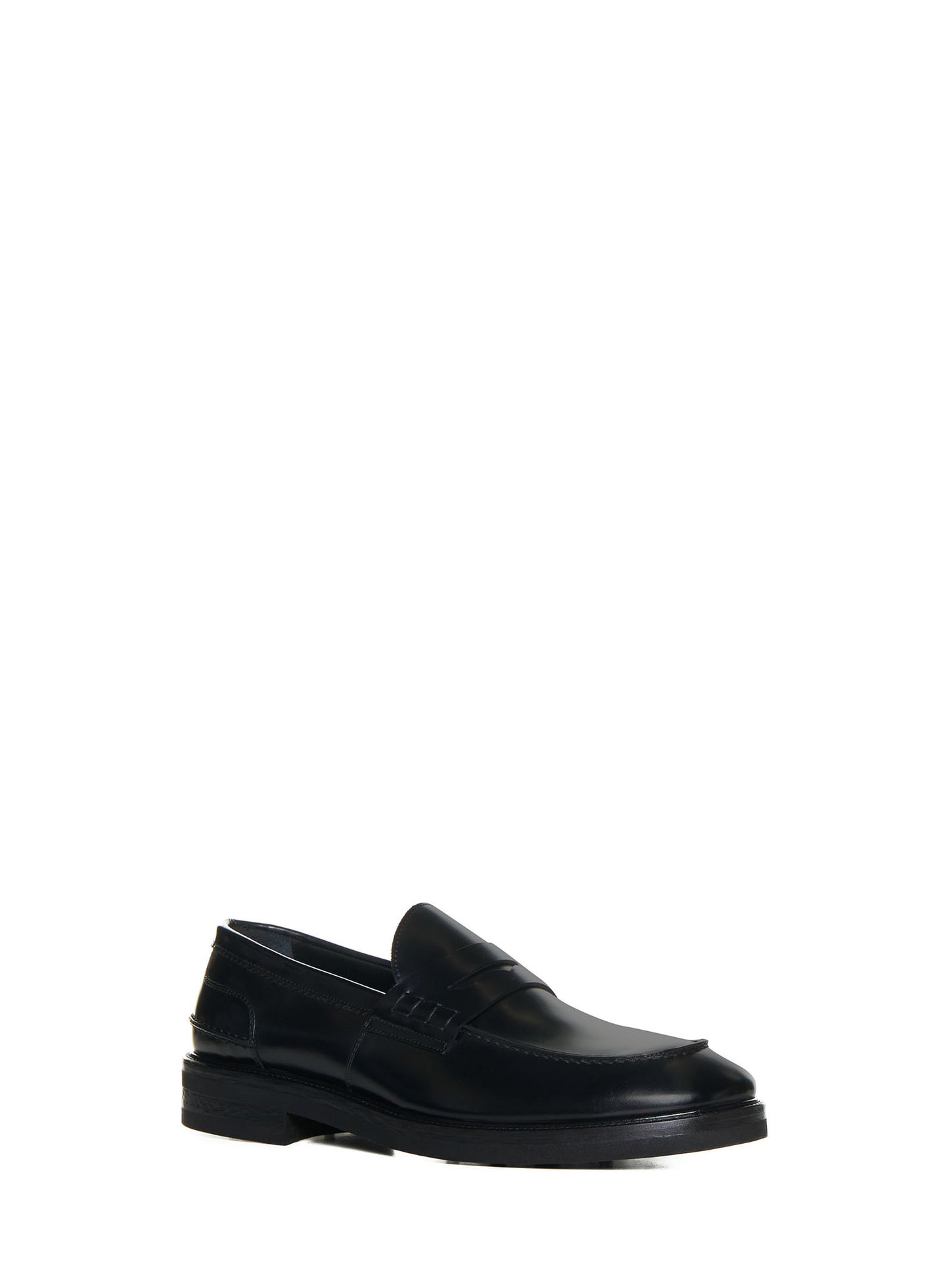 D 4.0 Leather penny loafers
