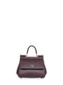 Burgundy medium Sicily handbag