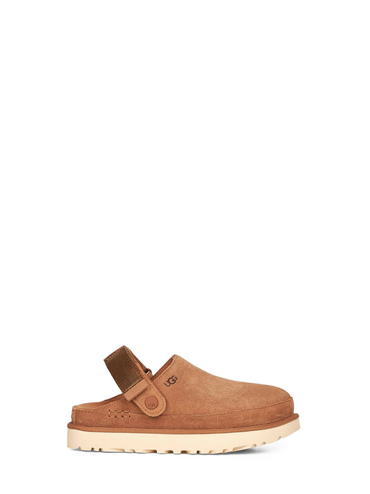 Sabot Goldenstar in pelle scamosciata cammello