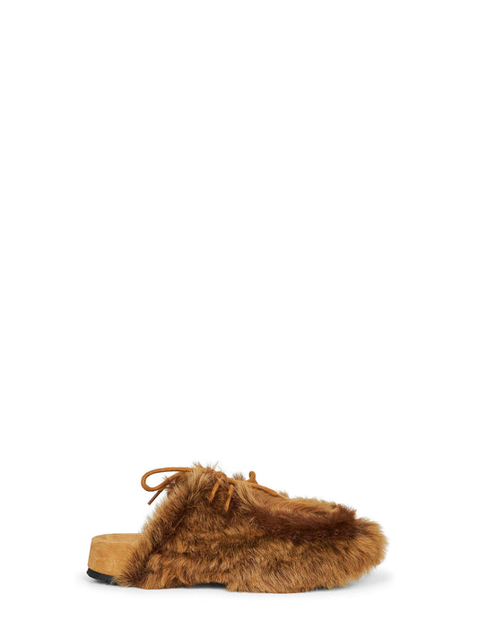 Shearling mules by Dries Van Noten