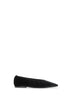 Black velvet Minimalist ballet flats