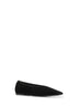 Black velvet Minimalist ballet flats