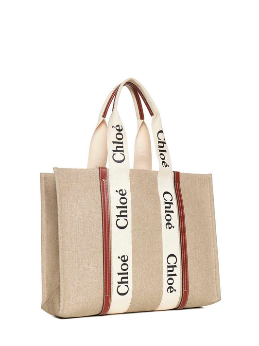 Borsa tote Woody in lino