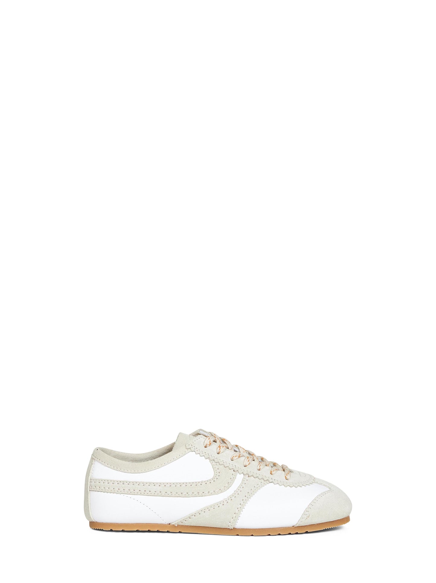 White nappa leather sneakers