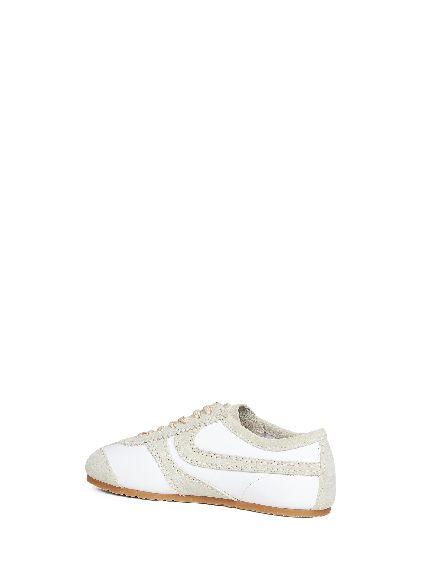 White nappa leather sneakers