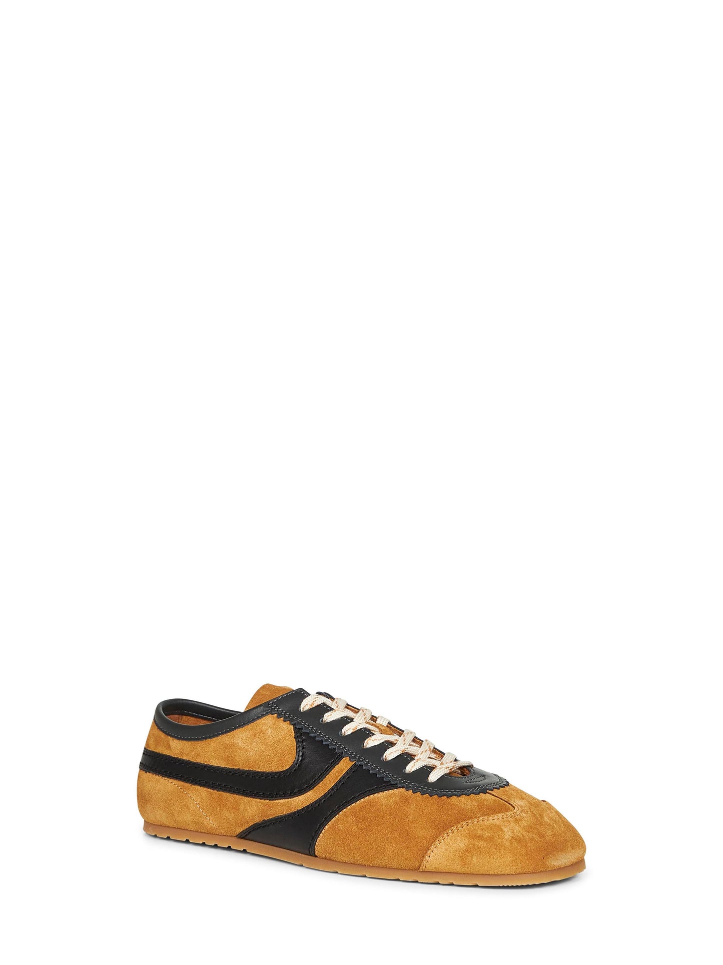 Beige suede sneakers