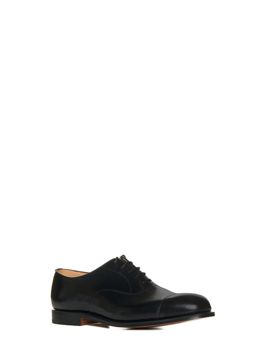 Oxford classica stringata Consul in pelle nera
