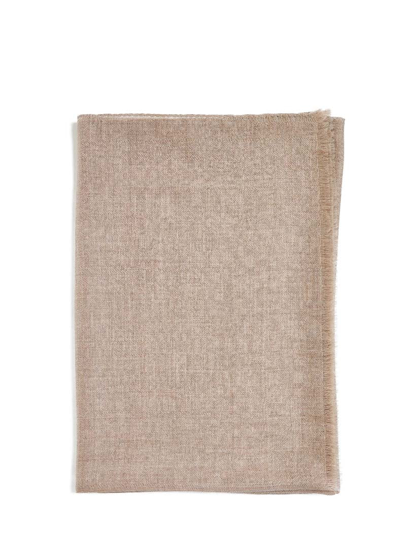 Beige cashmere scarf