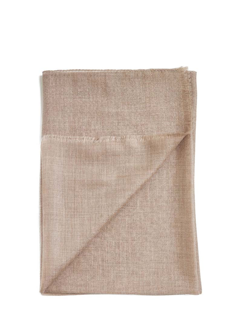 Beige cashmere scarf