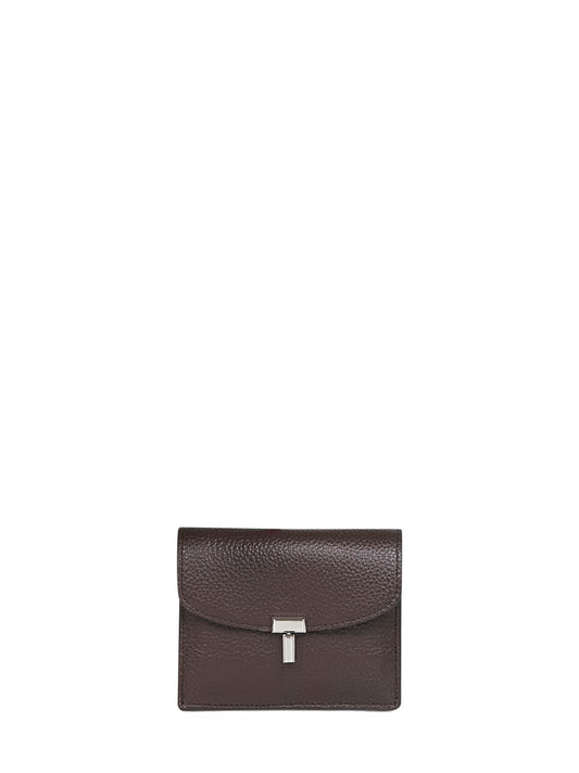 Leather cardholder with lock detail Toteme