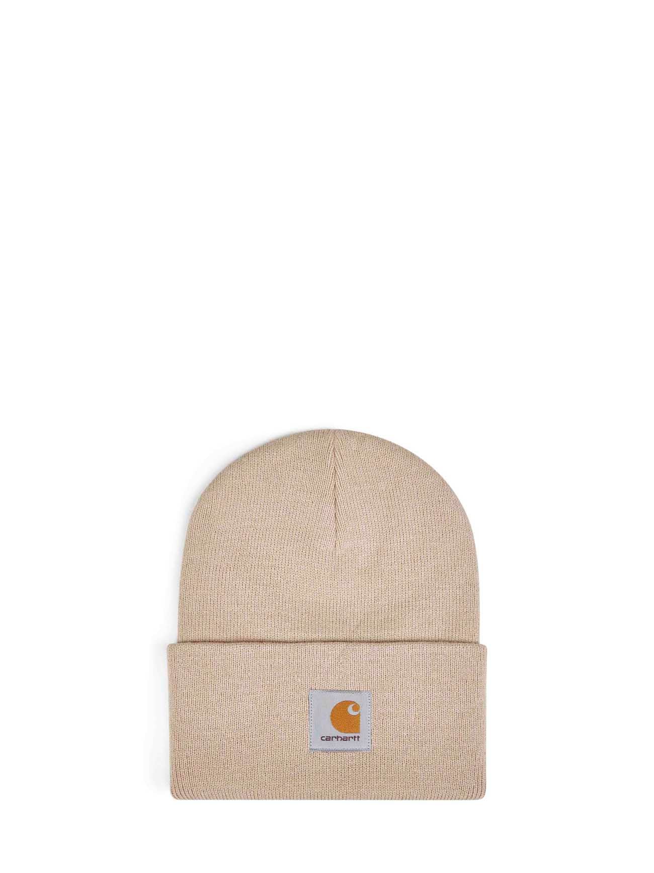 Beige Acrylic Watch beanie