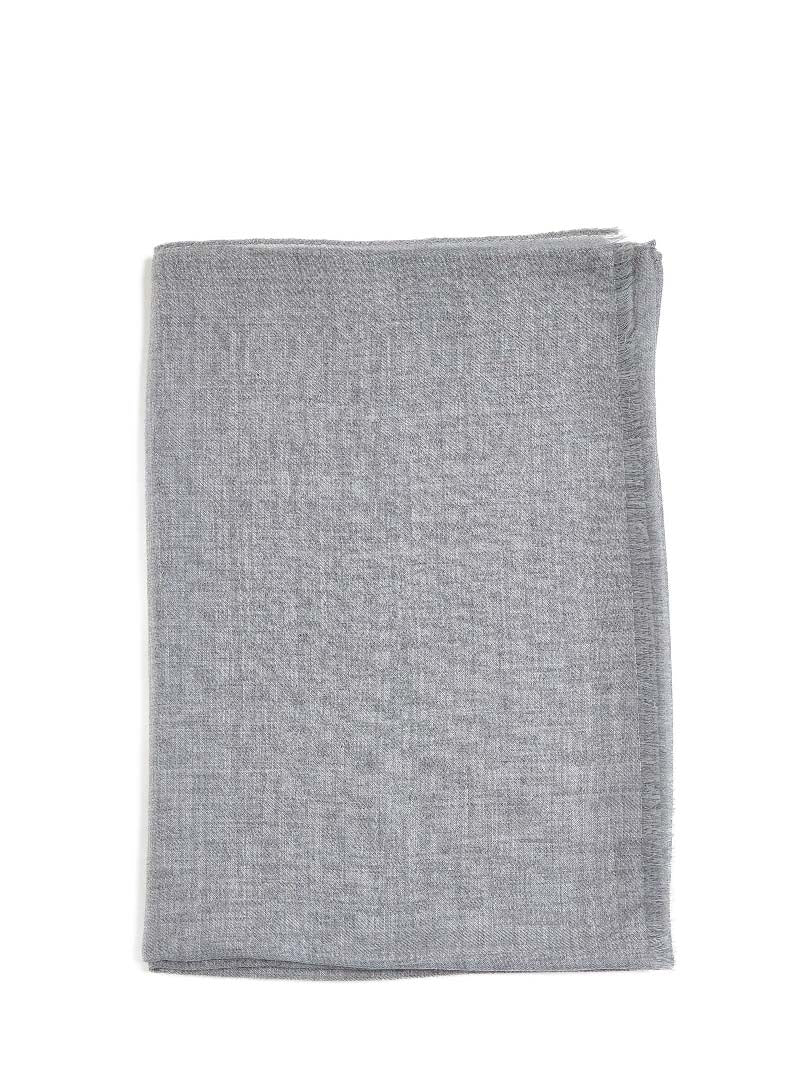 Grey cashmere scarf
