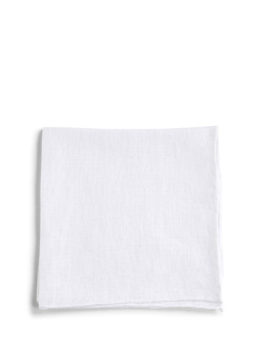White linen pocket square