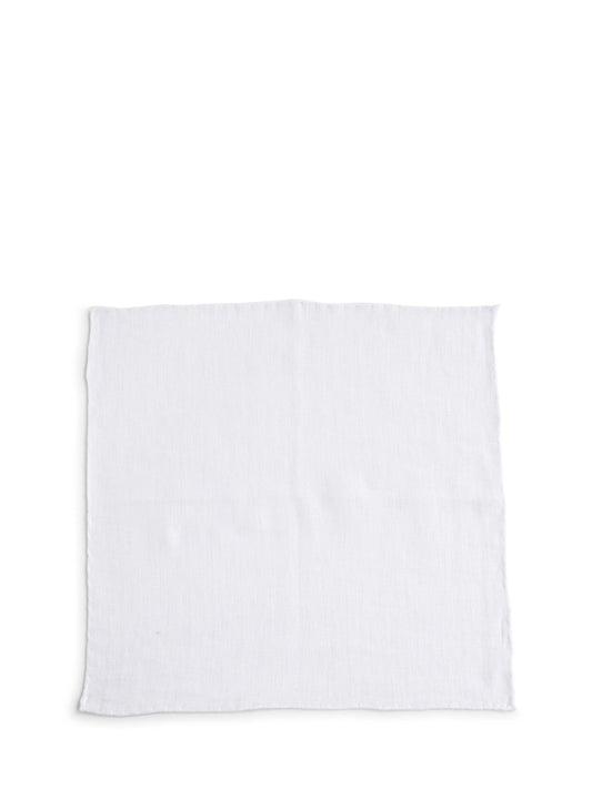 White linen pocket square