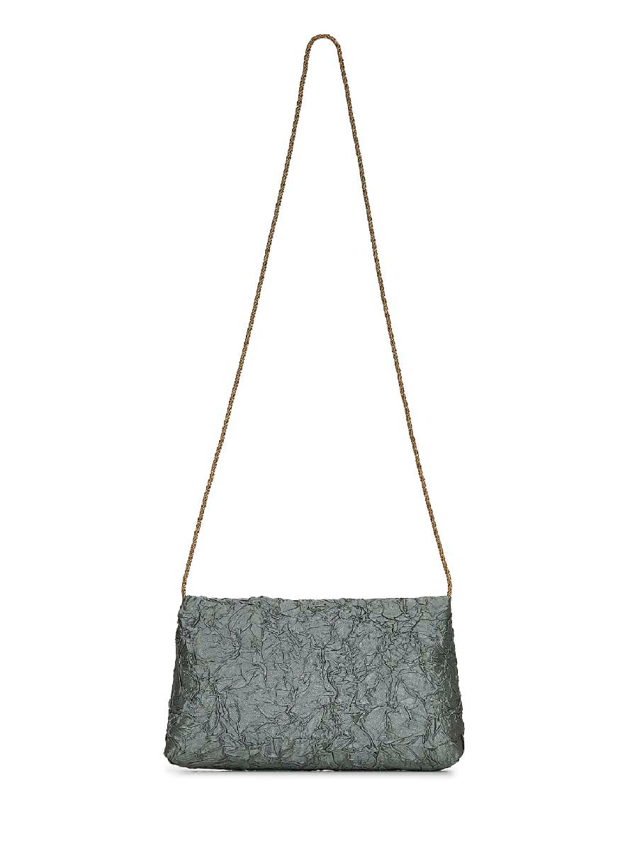 Green Envelope clutch bag