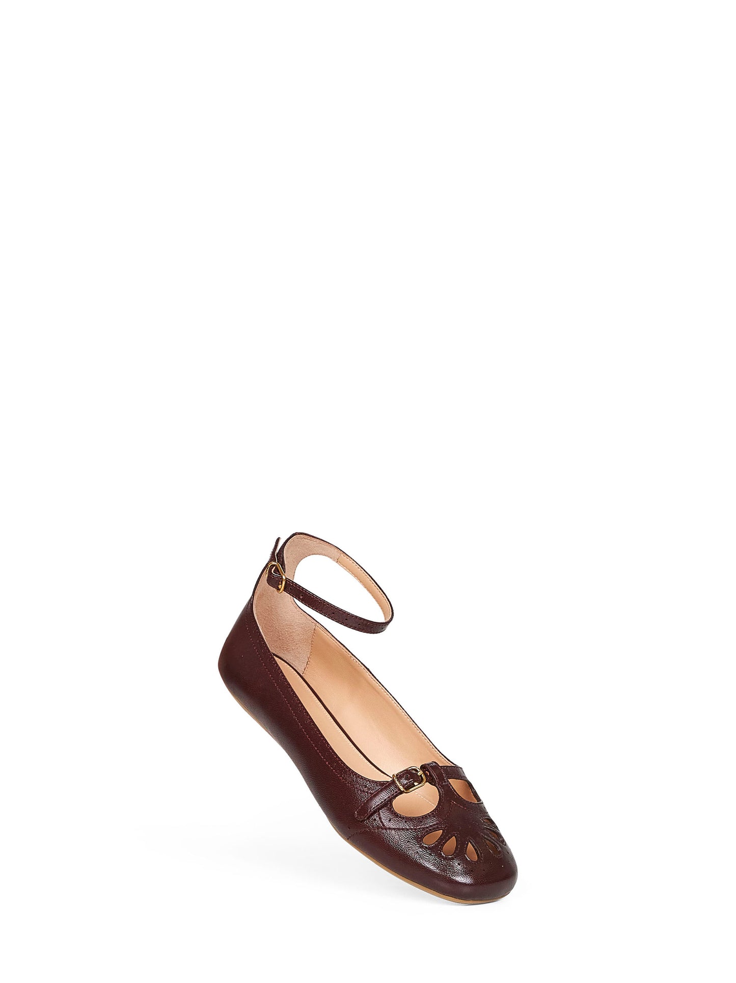 Ballerine Misty in pelle di agnello bordeaux