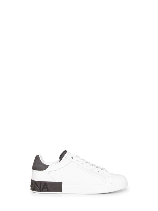 White calf leather Portofino sneakers