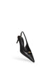 Black goatskin Lollo slingback
