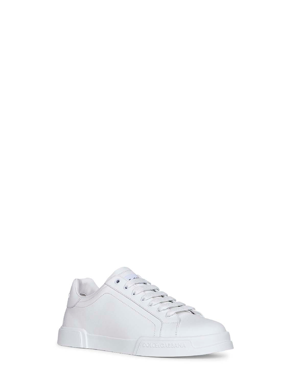 White calf leather Portofino sneakers