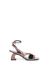 Mud patent leather thong sandals