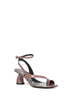 Mud patent leather thong sandals