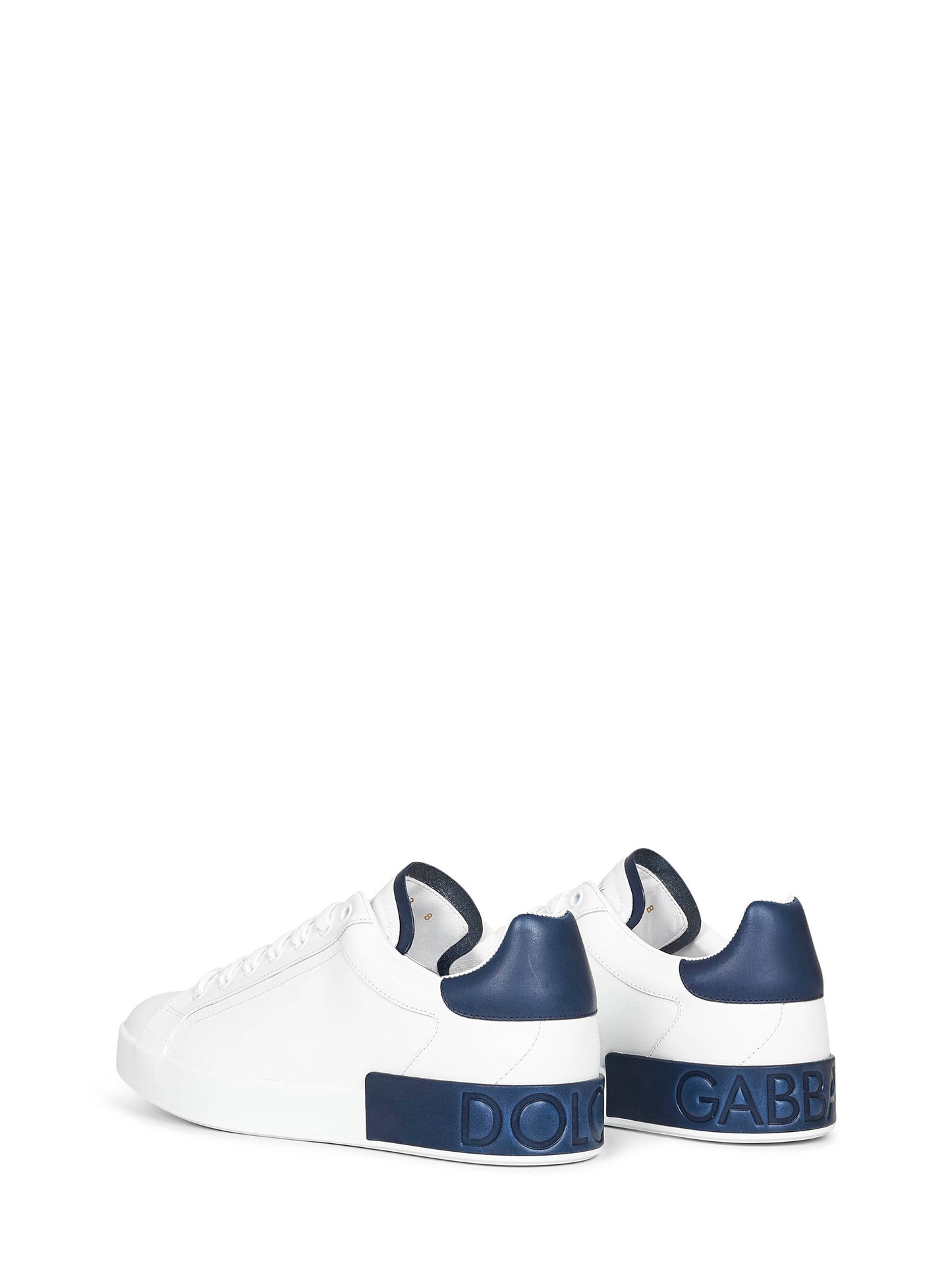 White calf leather Portofino sneakers