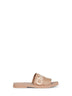 Beige Woody flat sandals