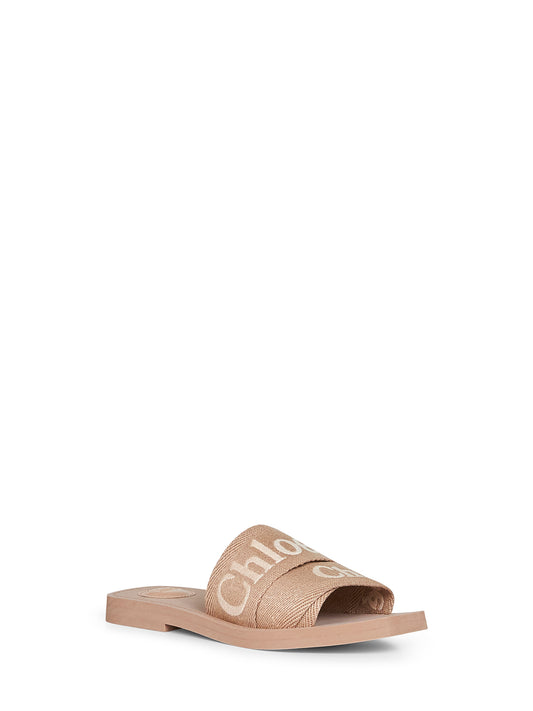 Beige Woody flat sandals