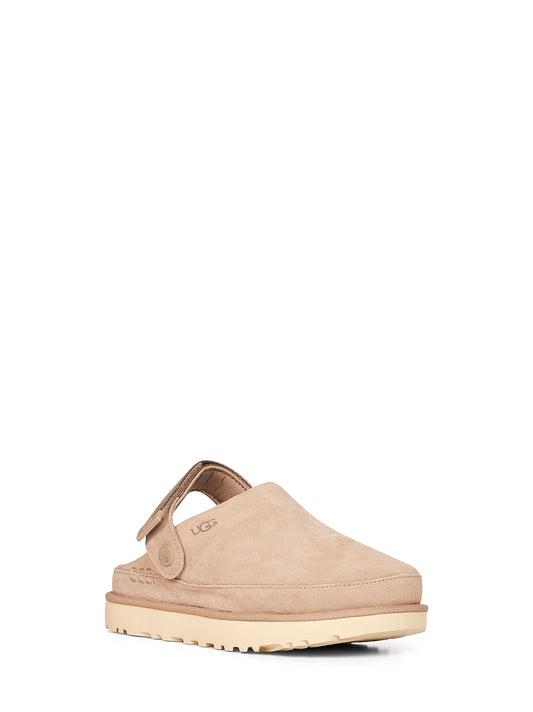 Sabot Goldenstar in pelle scamosciata beige