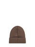 Brown TNF box logo beanie