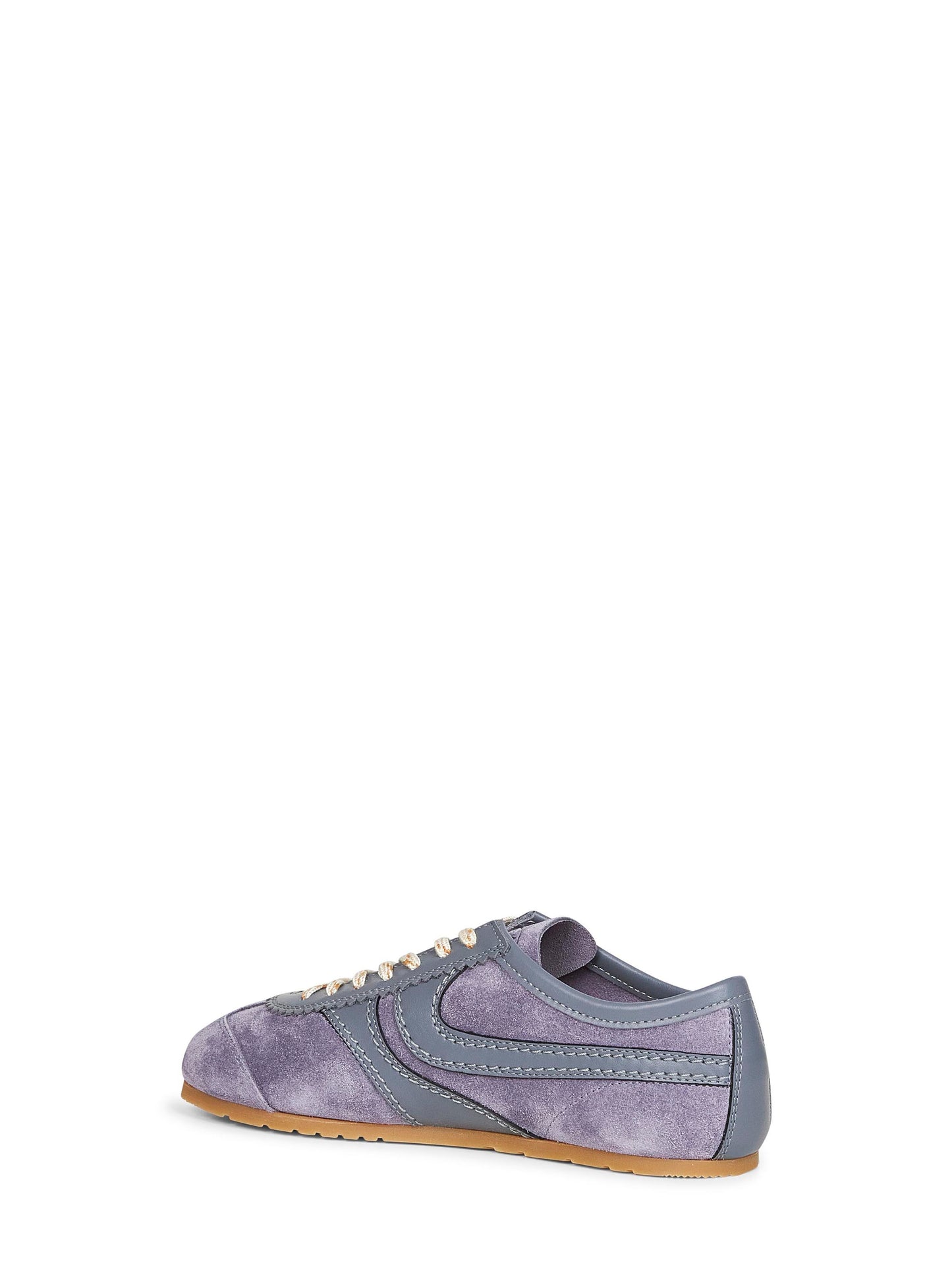 Mauve suede sneakers