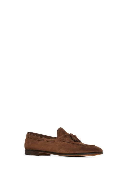 Brown suede Maidstone loafers