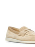 Beige suede Saddle loafers