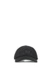 Black cotton canvas baseball cap