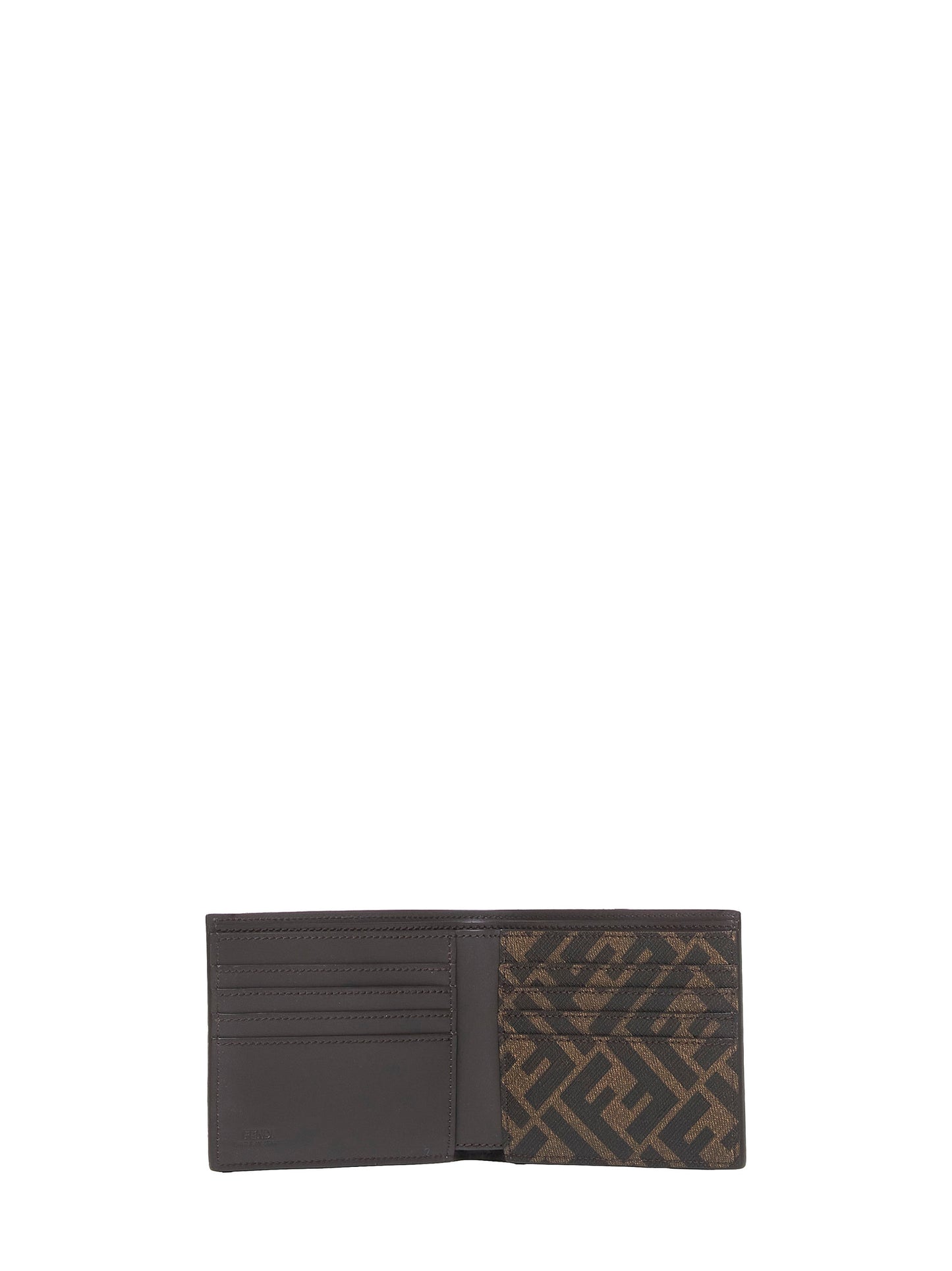 Portafoglio in pelle con placca-logo