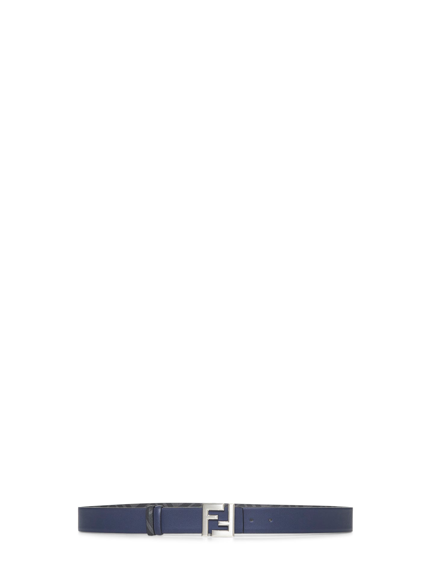 Cintura reversibile Squared FF blu