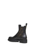 Black leather Fendi Filo biker ankle boots