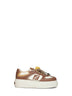 Brown Fendi Match platform sneakers