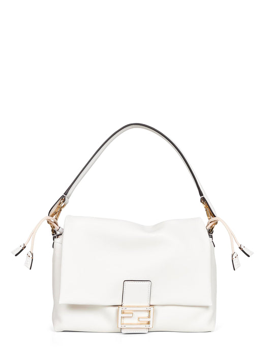 White Medium Baguette Mamma shoulder bag