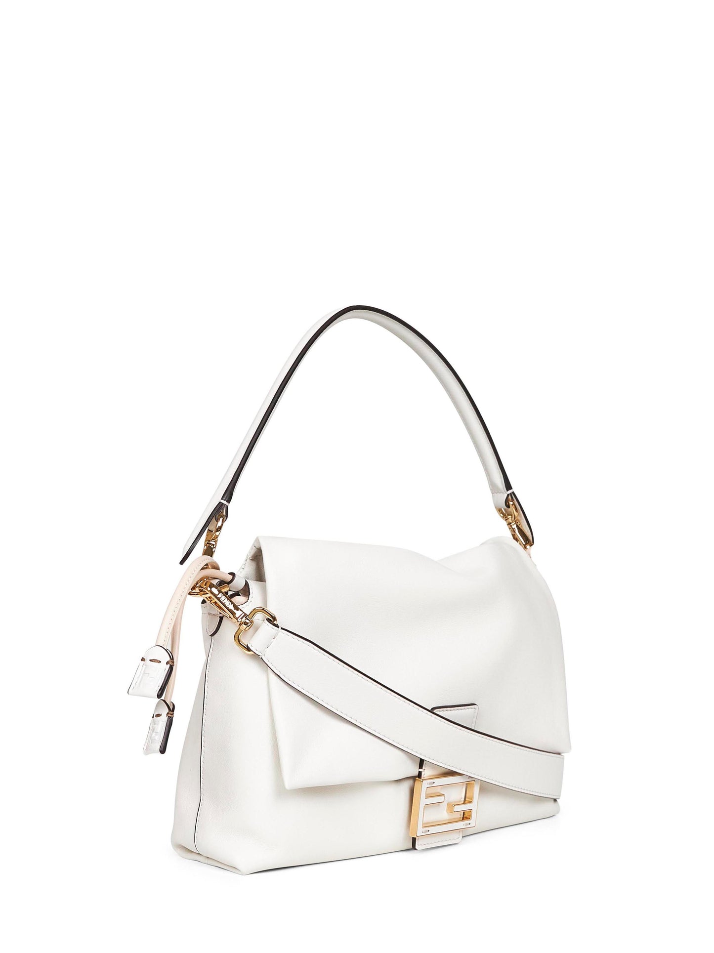 White Medium Baguette Mamma shoulder bag
