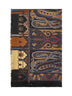 Black Paisley print wool and silk scarf