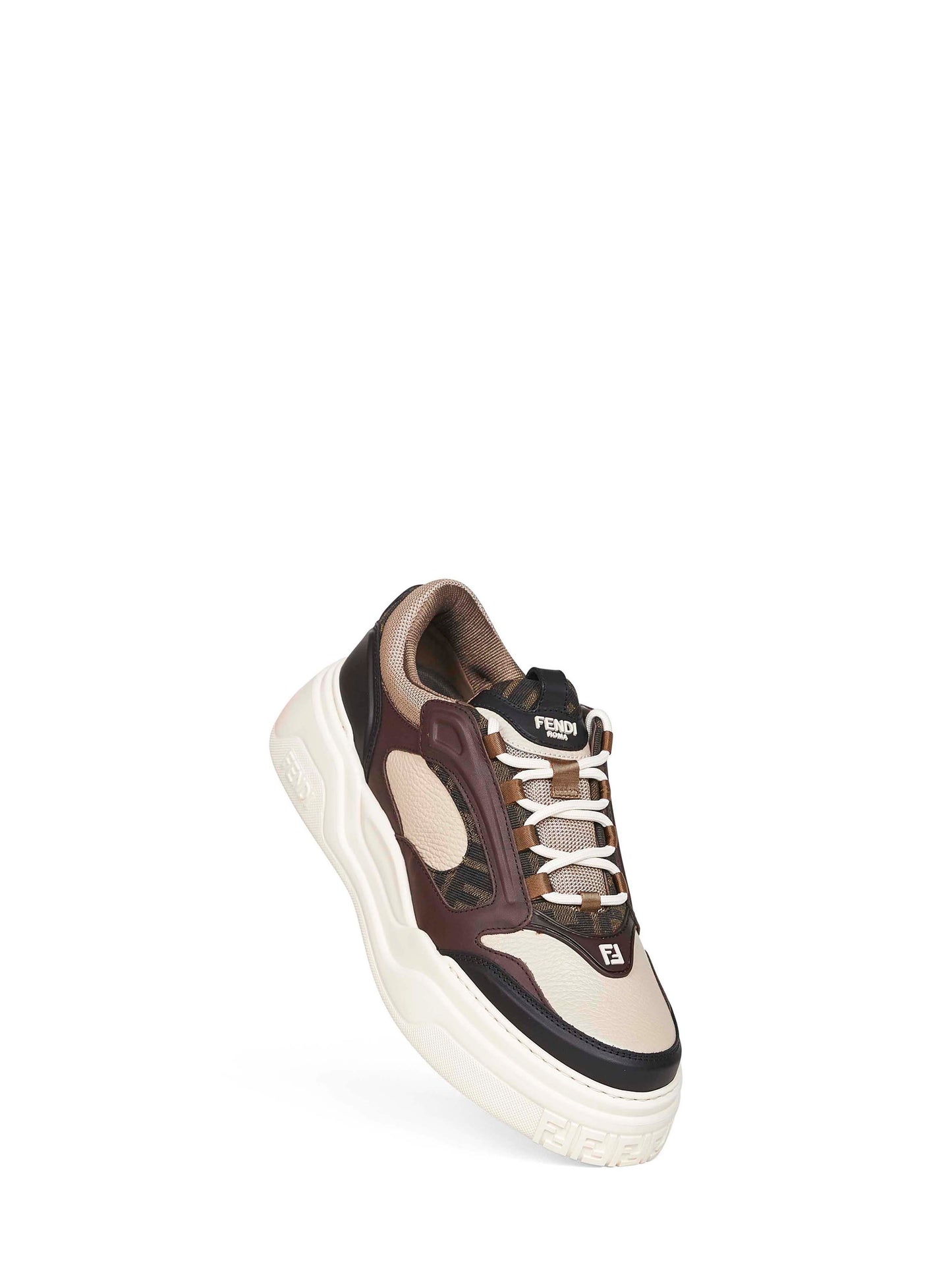 Leather Fendi Force sneakers
