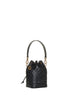 "Mon Tresor" Minibag in pelle nera