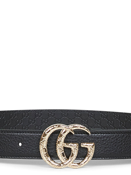 Black GG Marmont thin belt