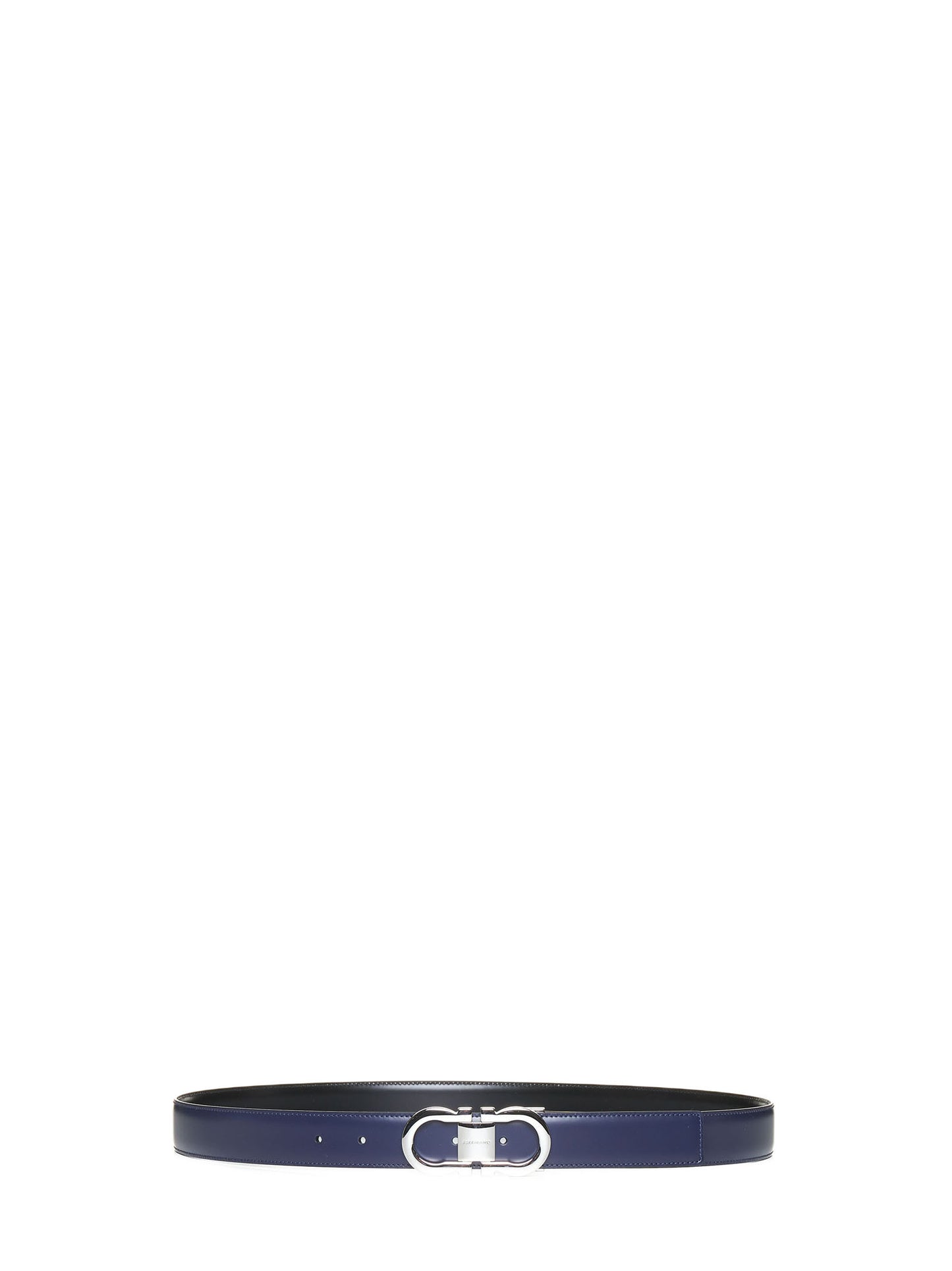 Gancini leather reversible belt