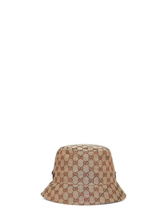 GG canvas bucket hat with tie