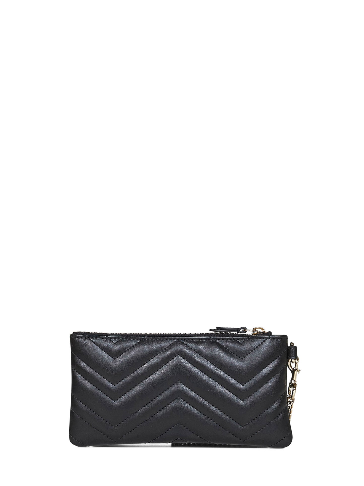 Black GG Marmont small pouch with chain